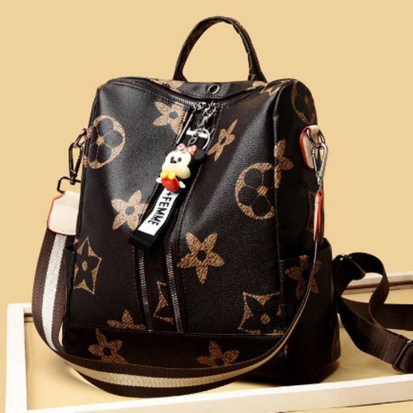YILIAN Backpack 2021 Anti-theft fashion large capacity printing vintage outdoor